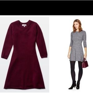 NWOT Aritzia Sunday Best Maroon Burgundy Long Sleeve Mini Dress